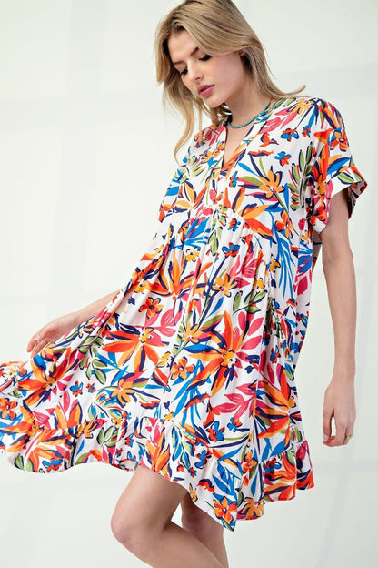 Easel Challis Woven Dress