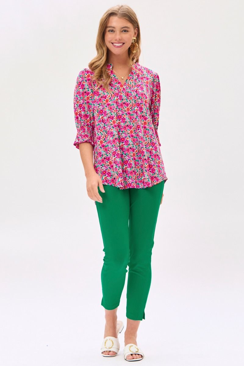 Dear Scarlett Lizzy Top *Smocked Sleeves