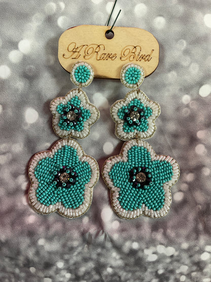 *A Rare Bird beaded fashion earrings