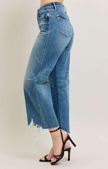 Judy Blue Rigid Magic Wide Leg Crops