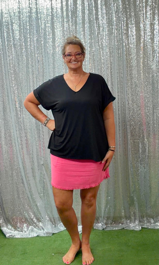 Dear Scarlett V-neck Plus top