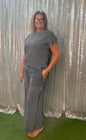 Aiwee stripe pant set PLUS