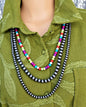 Beaded Three-strand necklace