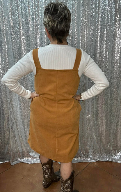 Athena Corduroy Mini Dress