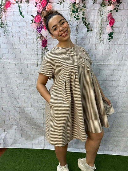 Star Drop stripe dress