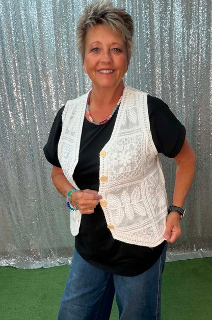 Heimish crocheted vest