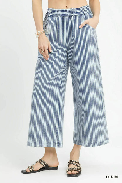 Umgee Stone wash stripe pants