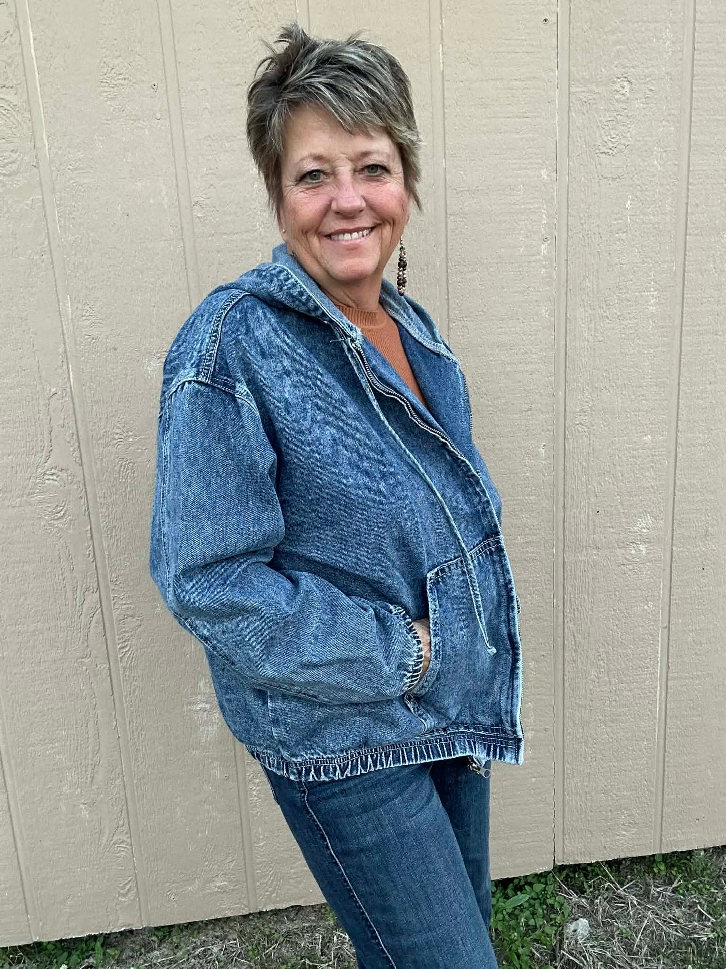 Denim Jacket with hood