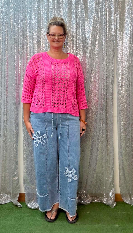 Heimish pull on denim bottoms PLUS