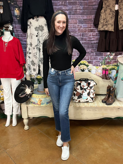 **Judy Blue Thermal Straight Jeans