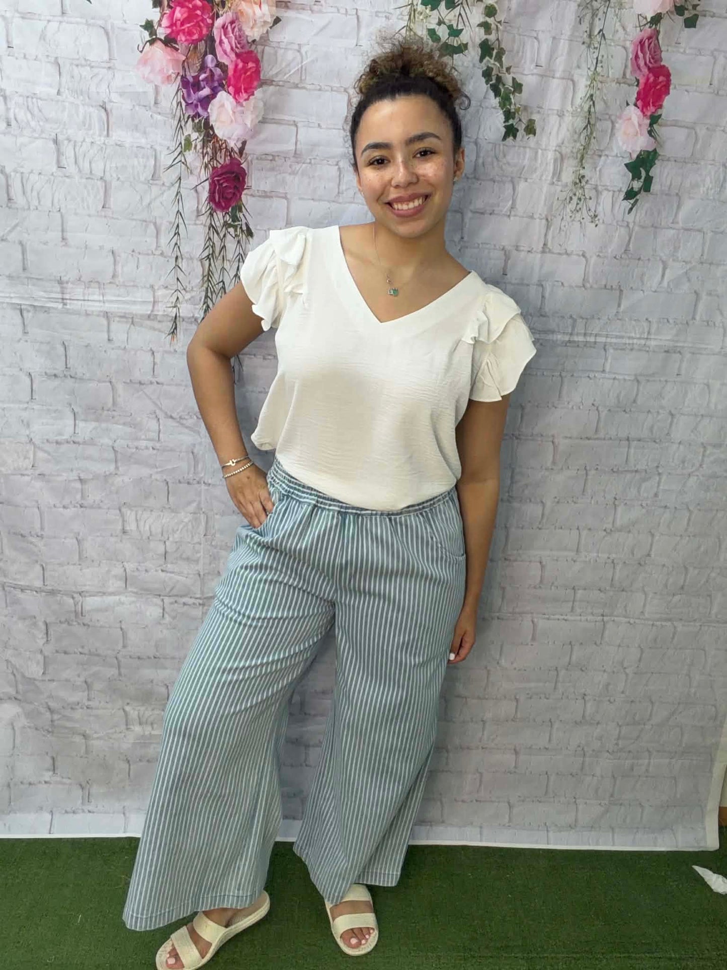 Umgee Stone wash stripe pants