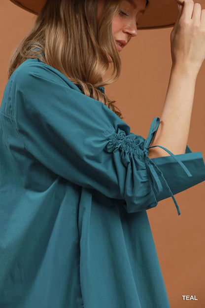 Umgee Dress Long Sleeve Dress w/Collar