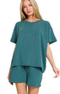 Zenana ribbed short SET