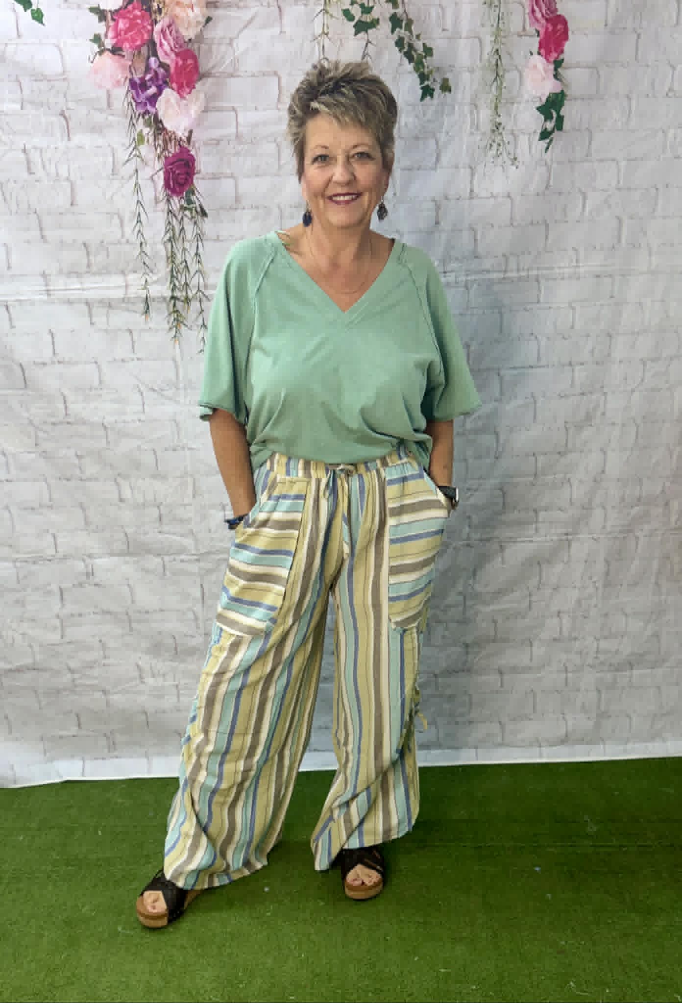 Easel Cotton adjustable leg pants