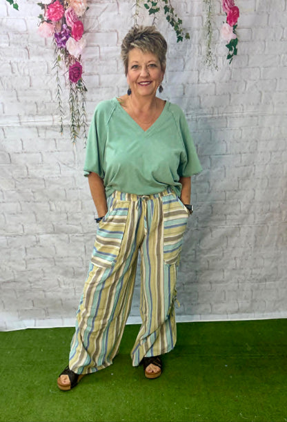 Easel Cotton adjustable leg pants