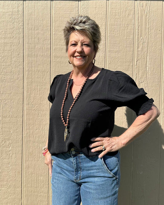 Staccato Puff Sleeve Top