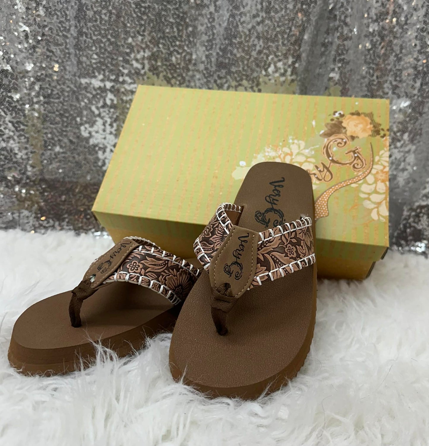 Very G Pamela Tooled Flip Flop
