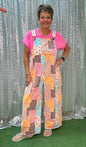 Easel Patchwork Overalls