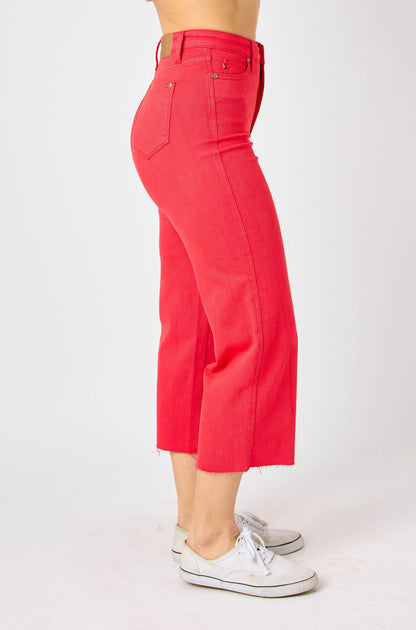 Judy Blue Wide Leg Crops