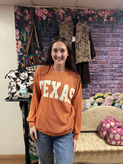 TEXAS Ribbed Long Sleeve