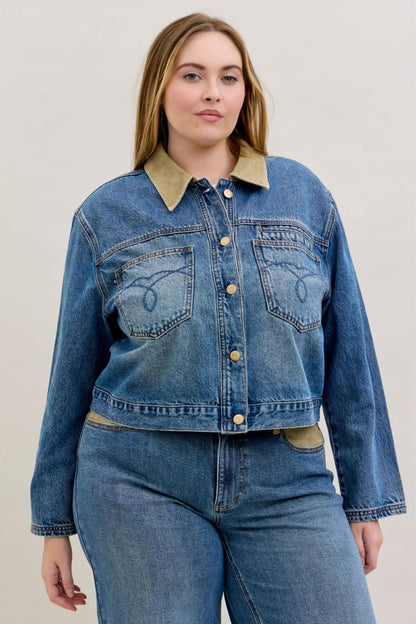 Judy Blue Plus Rigid Barn Jacket