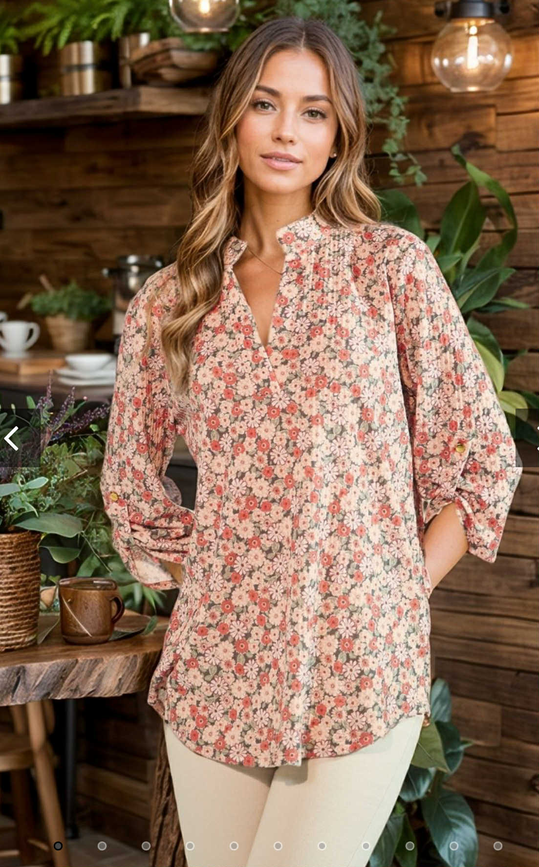 Heimish Soft Floral Print Top