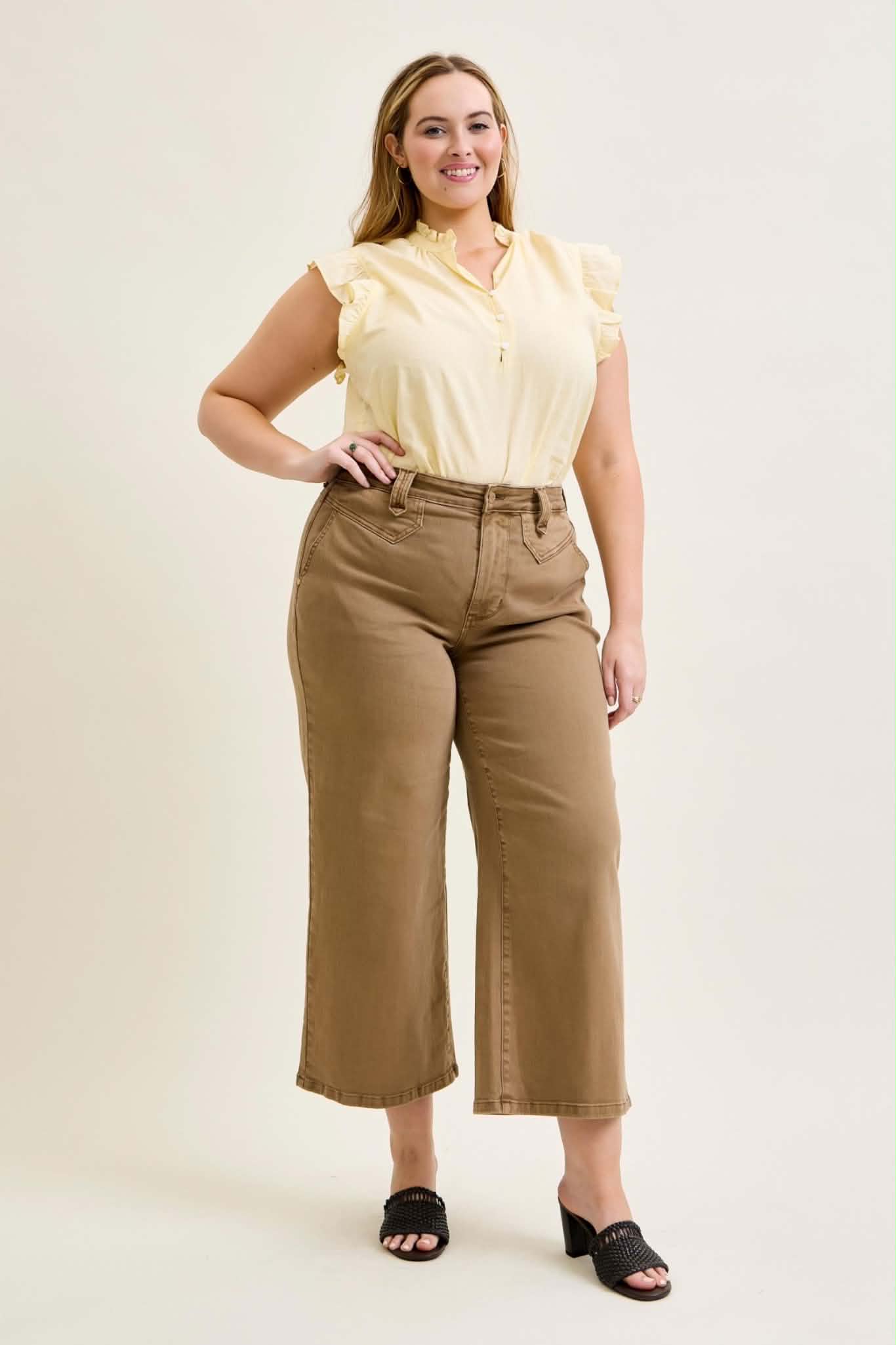 Judy Blue Golden Brown Jeans Plus