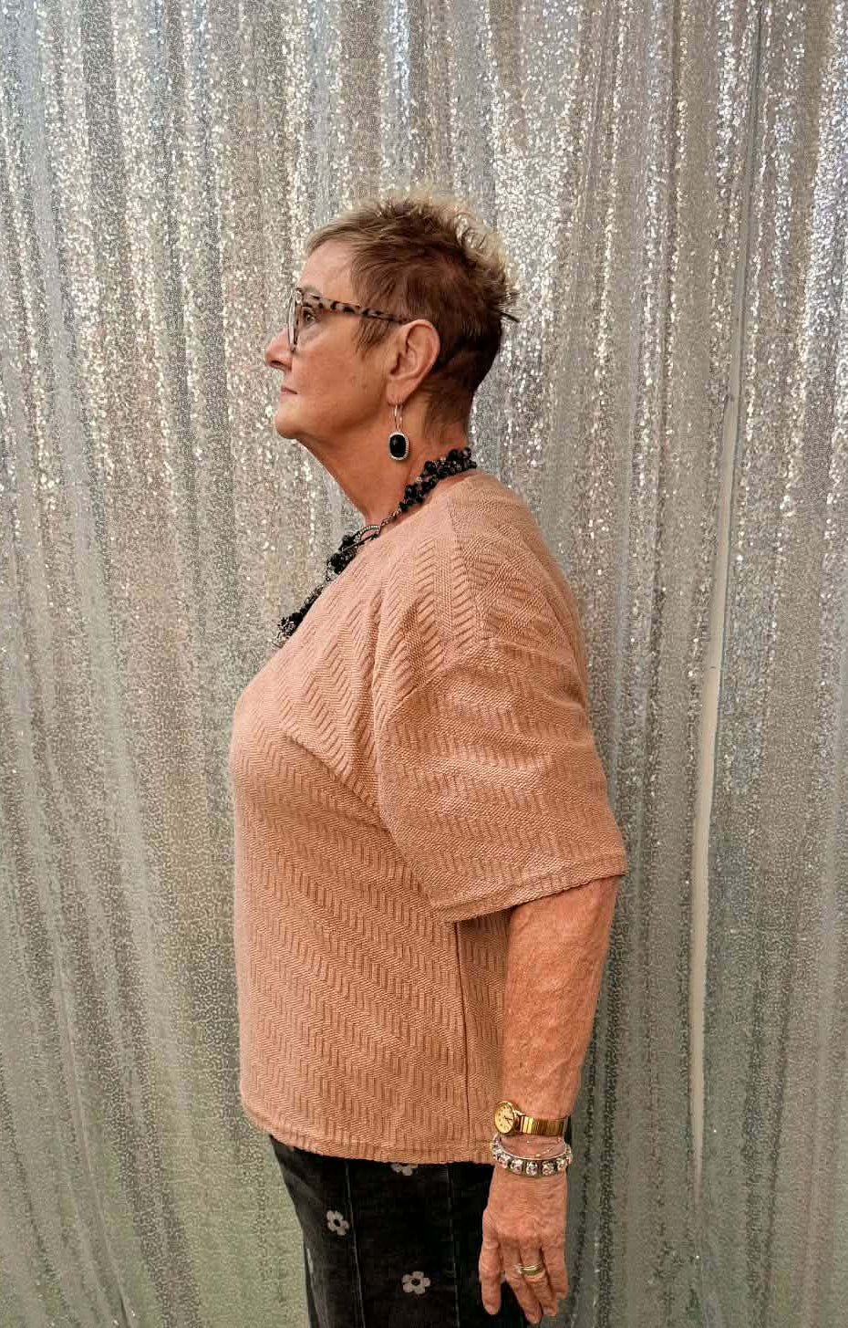 Very J Textured Top Plus