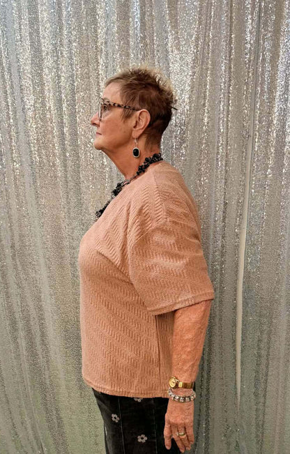Very J Textured Top Plus