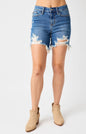 Judy Blue Distressed Shorts Plus Size