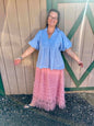 Umgee Bubble Sleeve Blouse PLUS