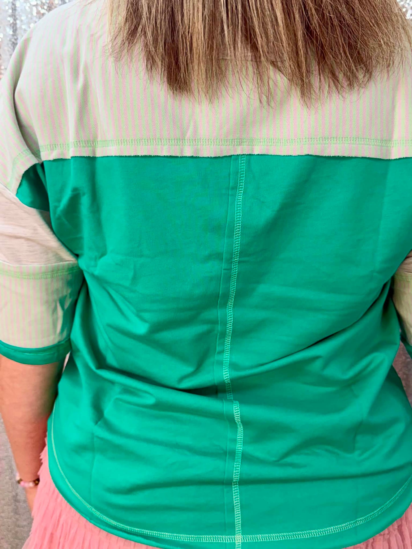 New Me Seafoam mix top