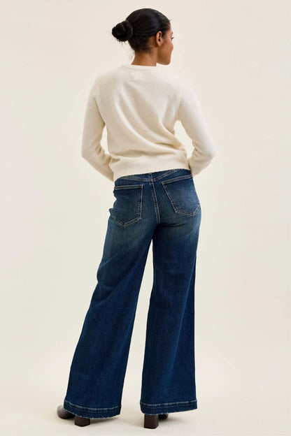 JUDY BLUE LUX  RETRO WIDE w/ FRONT PATCH POCKET