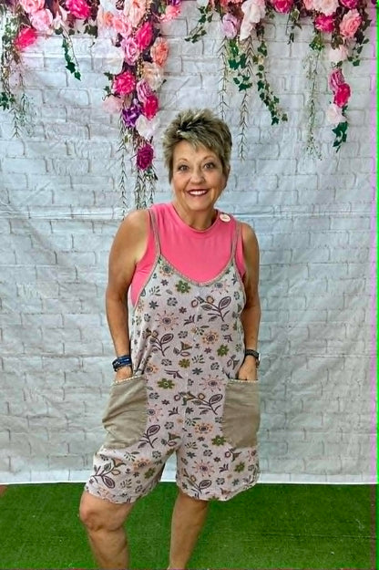 Easel waffle print romper