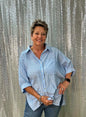 Very J Oversized Button down Top