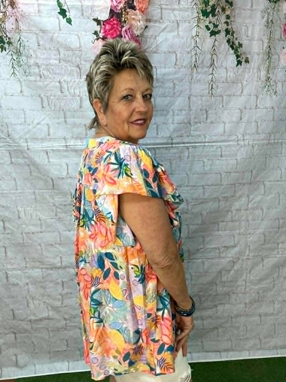 Umgee Tropical print Top
