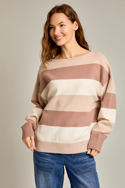 Boat Neck Oversized Sweater