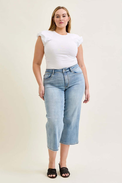 Judy blue style# 82690PL MR WIDE CROP PLUS