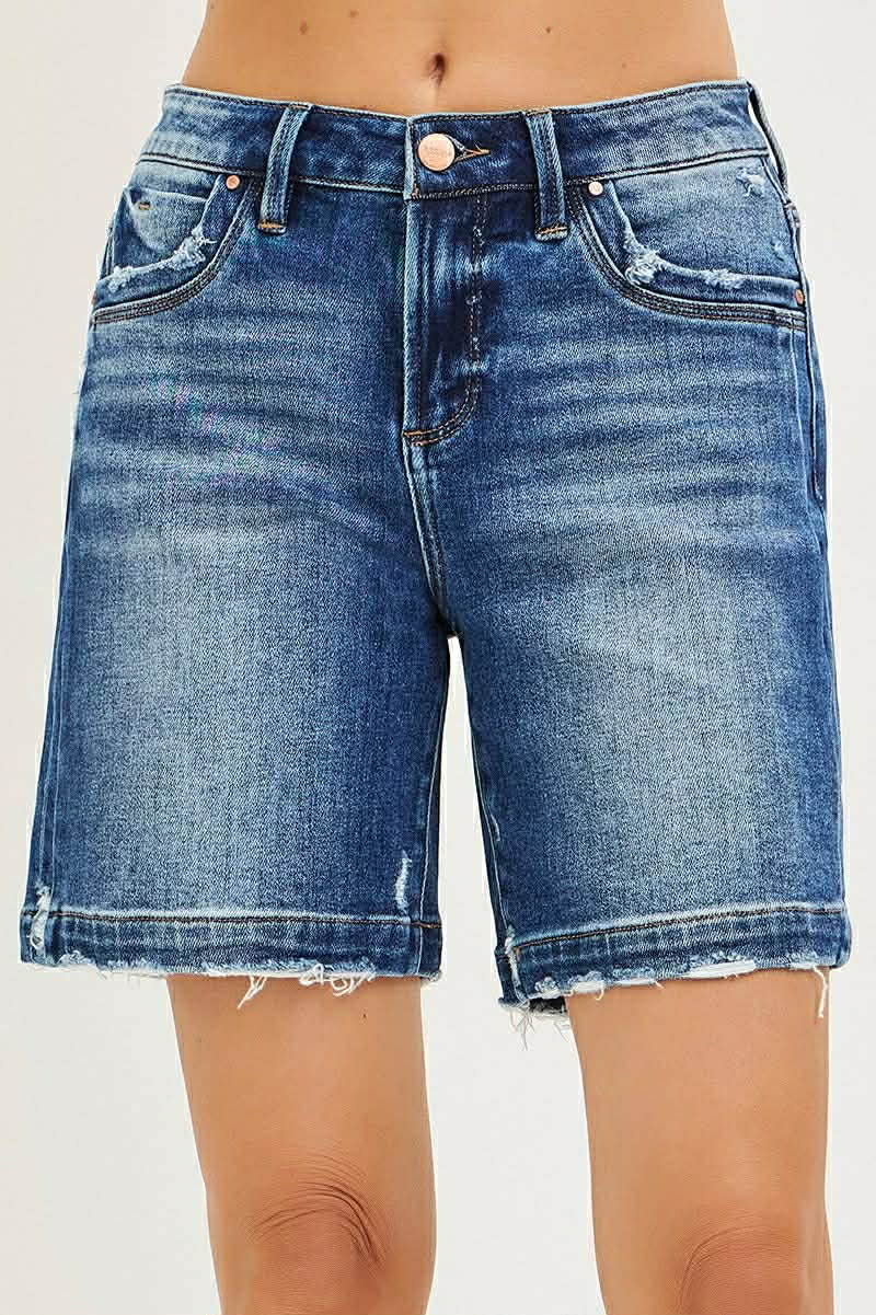 Risen Dark Wash Shorts