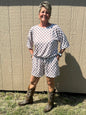 Southern Stitch Cozy Checkered Lounge Set