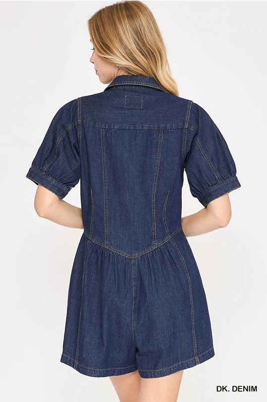 Umgee Denim Romper
