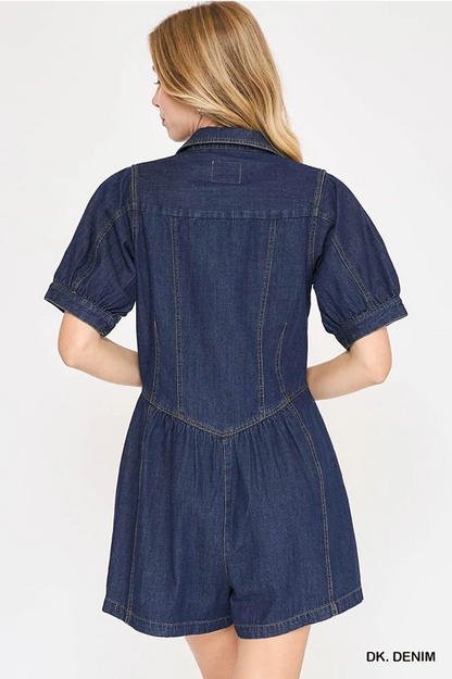 Umgee Denim Romper