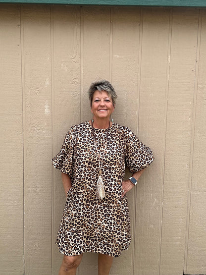 Umgee Bubble Sleeve Dress