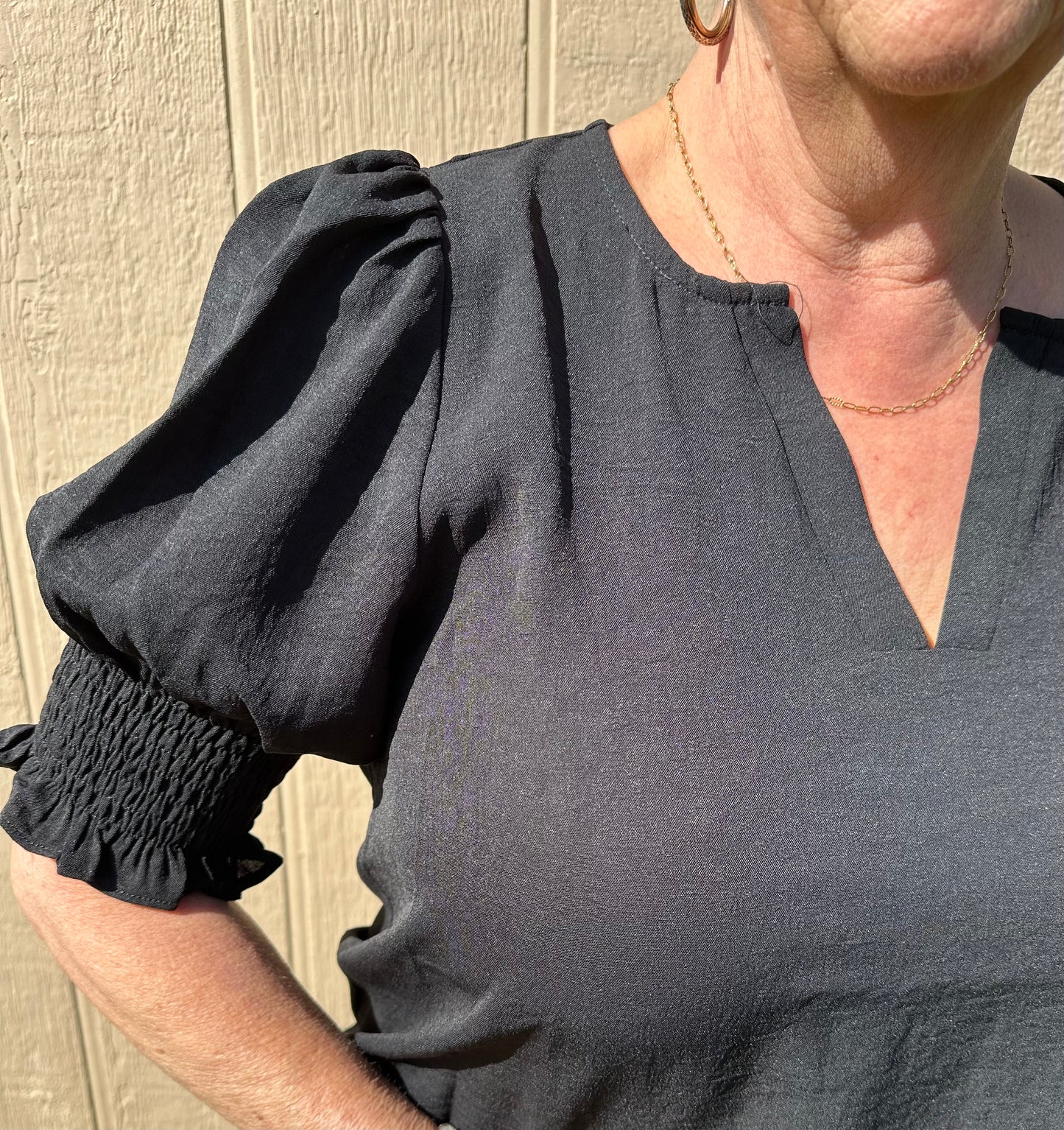 Staccato Puff Sleeve Top