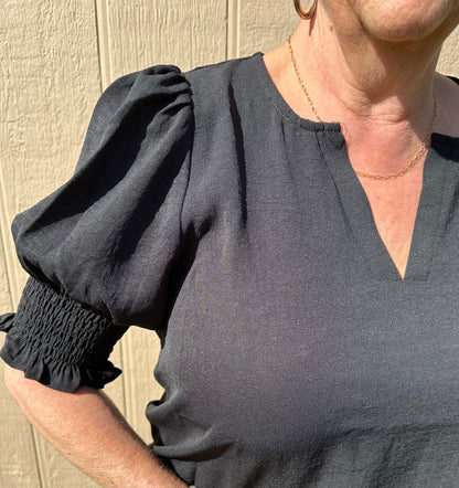 Staccato Puff Sleeve Top