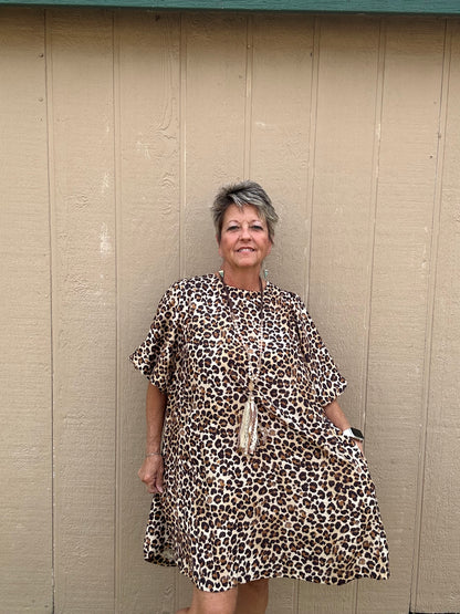 Umgee Bubble Sleeve Dress