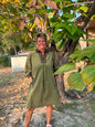 Umgee Corduroy Leopard Dress