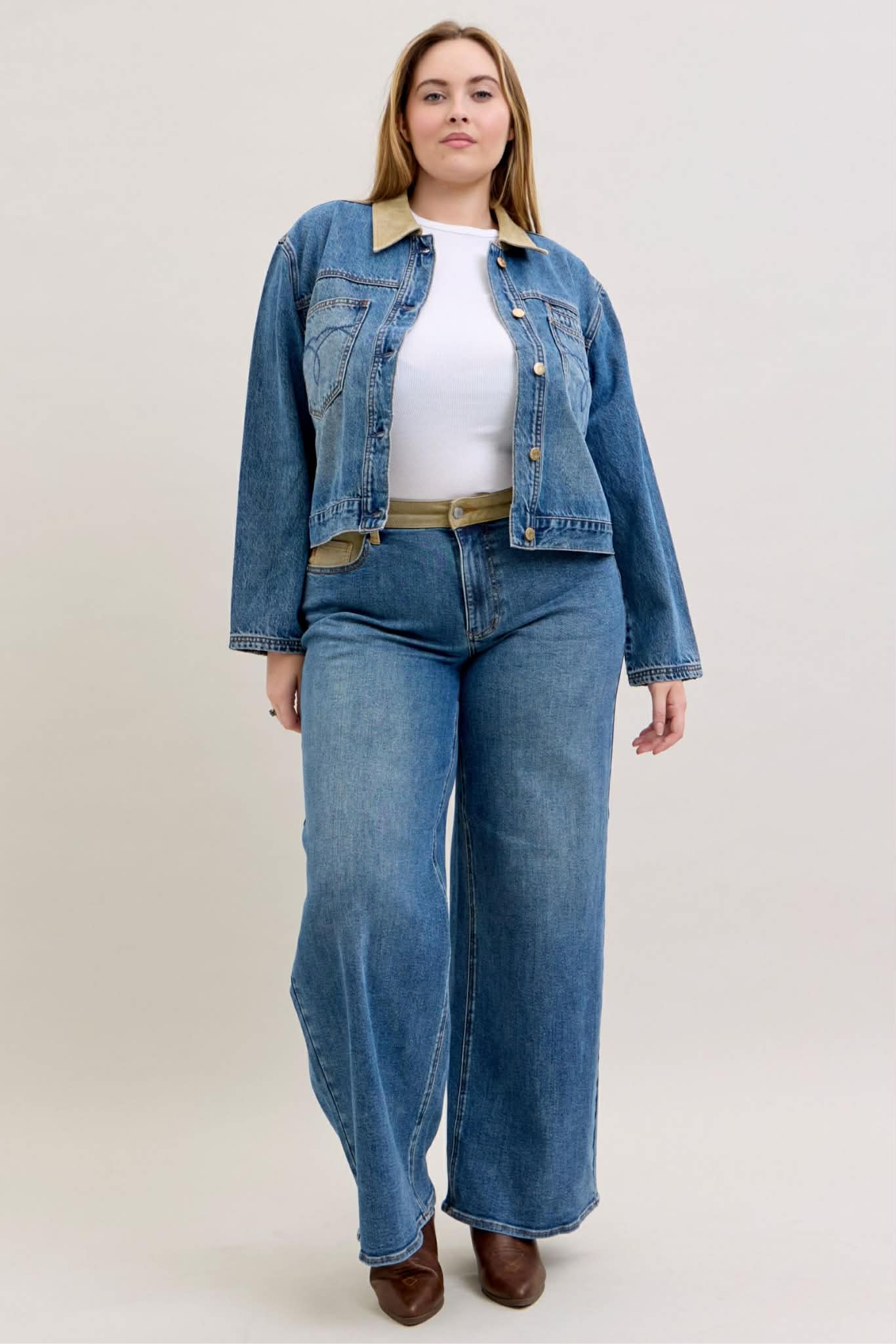 Judy Blue Plus Rigid Barn Jacket