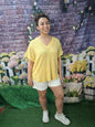 Very J ribbed v neck top
