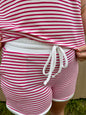 Zenana Striped shorts SET